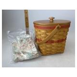Longaberger Vintage blossoms with liner protector