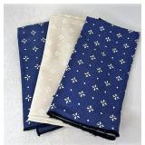 Longaberger Blue and Ivory napkins