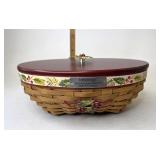 Longaberger Holly  Berry with liner protector lid