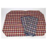Longaberger Cherry plaid placement and two