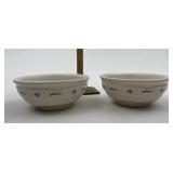 Longaberger USA Blue soup/salad bowls used