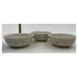 Longaberger USA Blue cereal bowls used condition
