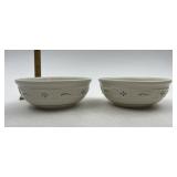 Longaberger USA Blue cereal bowls used condition
