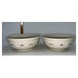 Longaberger USA Blue cereal bowls used condition