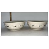 Longaberger USA Blue cereal bowls gently used