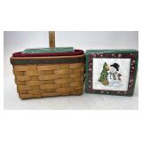 Longaberger Holiday helper  with liner and