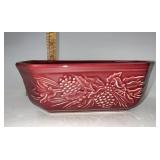 Longaberger NIB Paprika natures Garland embossed