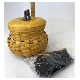 Longaberger Small fall Gourd with liner and