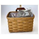 Longaberger Small wall pocket with liner and
