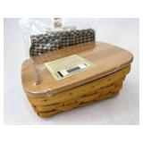 Longaberger Note pal with liner protector and lid