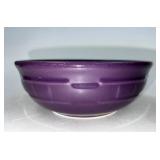 Longaberger Eggplant cereal bowl light utensil