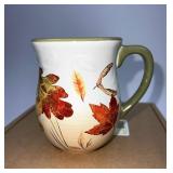 Longaberger NIB Fall foliage mugs set of four