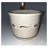 Longaberger NIB red 1 pint crock