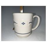 Longaberger NIB USA blue mug