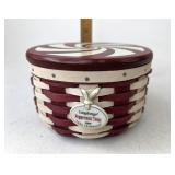 Longaberger Peppermint twist with liner protector