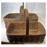 Longaberger Vintage gathering baskets
