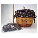 Longaberger Pumpkin with lid tie on over the