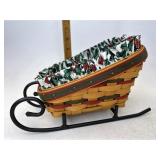 Longaberger Dash away sleigh with liner protector