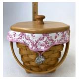Longaberger HoH With liner protector lid and tie