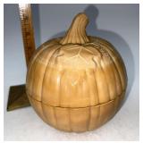 Longaberger Milk glass pumpkin