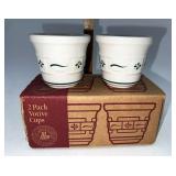 Longaberger USA NIB Green votive cups