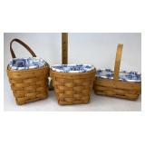 Longaberger Booking baskets with Liners and