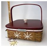 Longaberger Snowflake cookie with liner protector