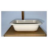 Longaberger NIB Ivory small loaf dish