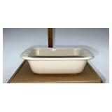 Longaberger NIB Ivory small loaf dish