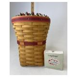 Longaberger Snapdragon with liner protector and