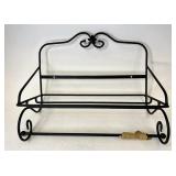 Longaberger Wrought iron utility shelf w/towel
