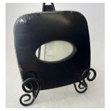 Longaberger Black tall tissue lid