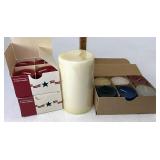Longaberger Pillar and votives