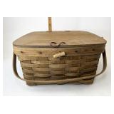 Longaberger Small picnic with Protector and riser
