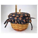 Longaberger Small pumpkin with liner and lid