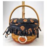 Longaberger Tiny pumpkin with liner protector lid