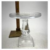 Longaberger NIB Glass candle pedestal