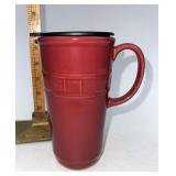 Longaberger NIB Paprika travel mug