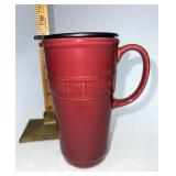 Longaberger NIB Paprika travel mug