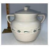 Longaberger USA NIB green Cookie jar