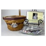 Longaberger Morning glory with Liner and