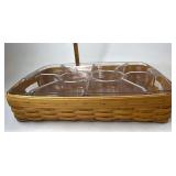 Longaberger Hostess serving with single and 10