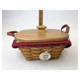 Longaberger Tinsel With liner protector lid and