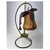 Longaberger Noel bell with tassel tie and wrought