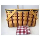 Longaberger Block party with Liner and Protector