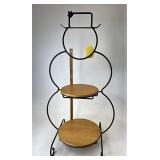 Longaberger Large wrought iron snowman with