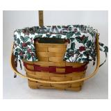 Longaberger Cranberry with liner and protector
