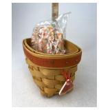 Longaberger Candy corn with Liner protector and