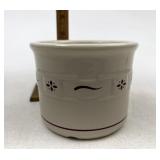 Longaberger NIB USA red 1 pint crock