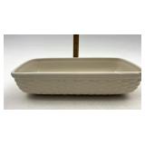 Longaberger Ivory rectangle bowl